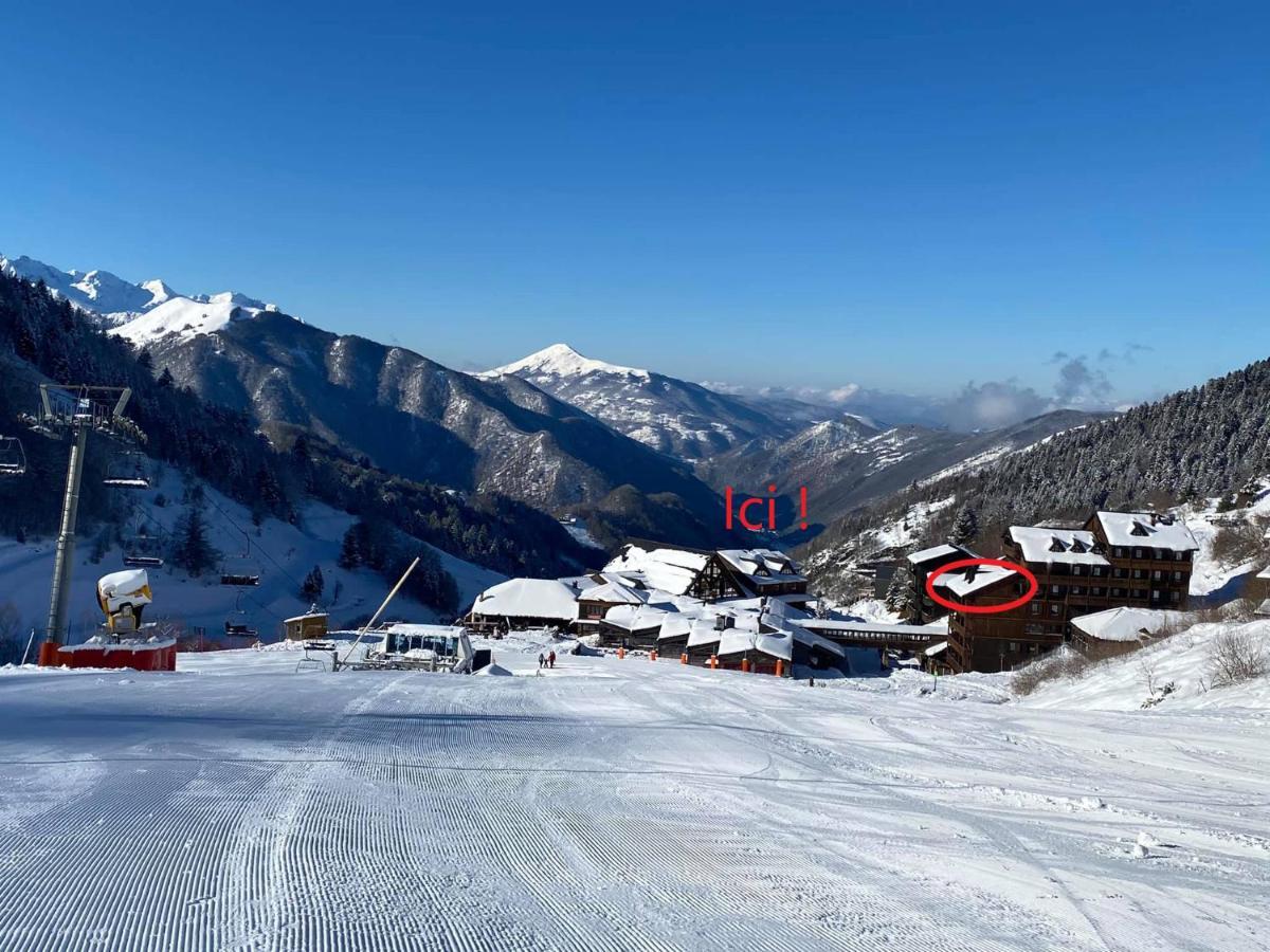 Pleine Nature Pied Pistes Piscine Chauffee Ustou Bagian luar foto