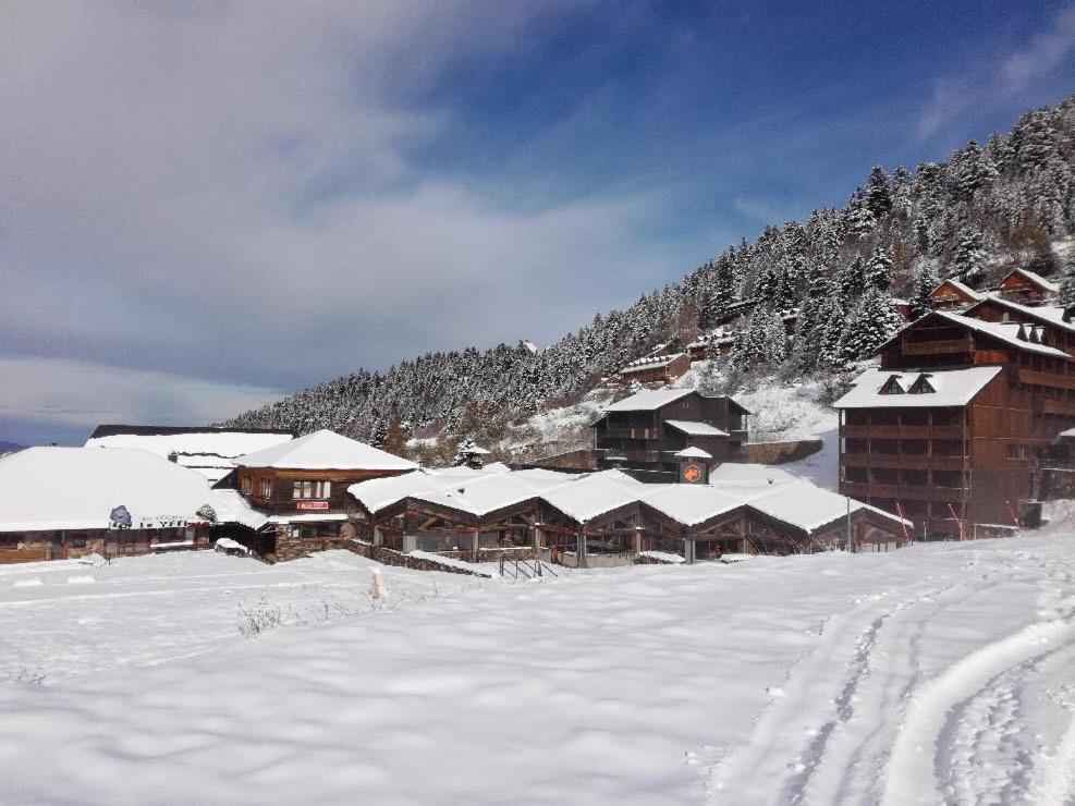 Pleine Nature Pied Pistes Piscine Chauffee Ustou Bagian luar foto